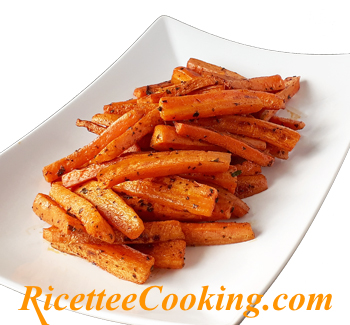 Chips di carote al forno